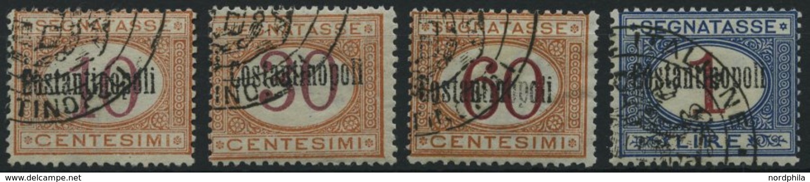 POST IM AUSLAND P 1-4 O, Italienische Post In Der Levante: 1922, 10 C. - 1 L. Constantinopel, 4 Prachtwerte, Mi. 140.- - Altri & Non Classificati