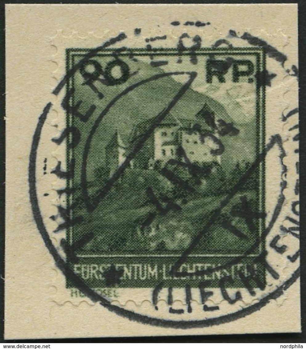 LIECHTENSTEIN 120 BrfStk, 1933, 90 Rp. Burg Gutenberg, Prachtbriefstück, Mi. 140.- - Other & Unclassified