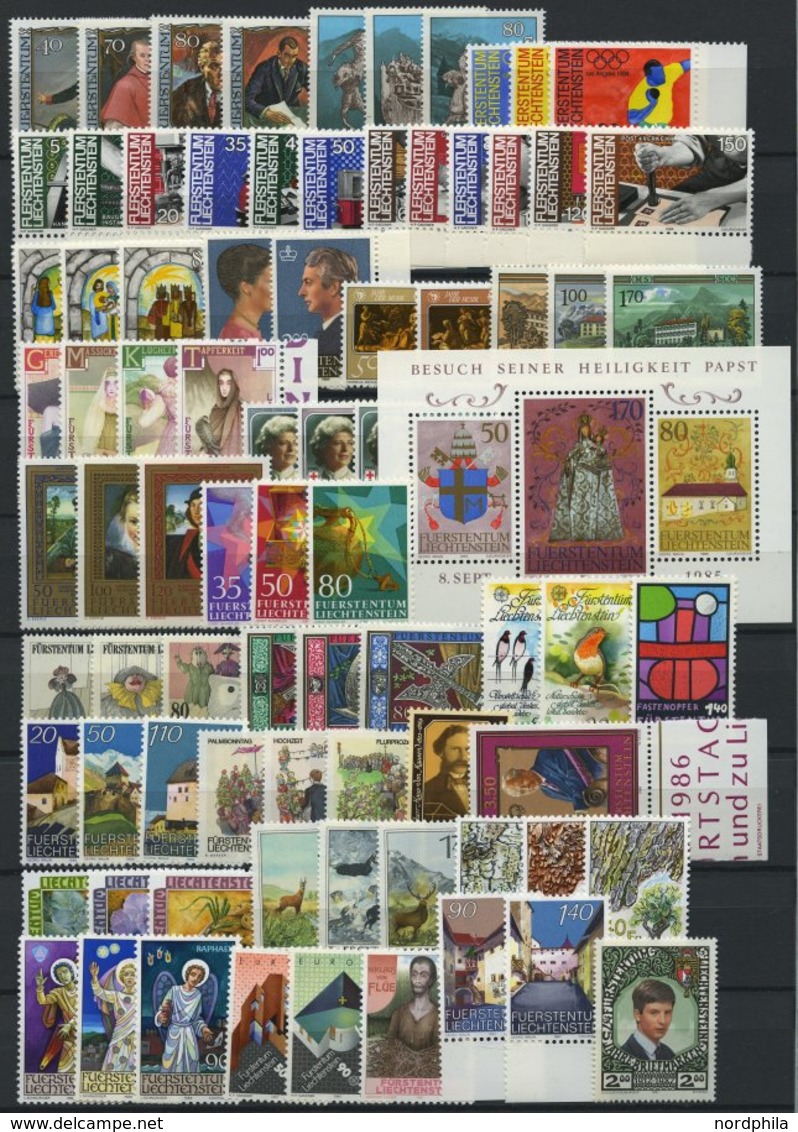SAMMLUNGEN **, Komplette Postfrische Sammlung Liechtenstein Von 1981-90, Prachterhaltung - Lotes/Colecciones