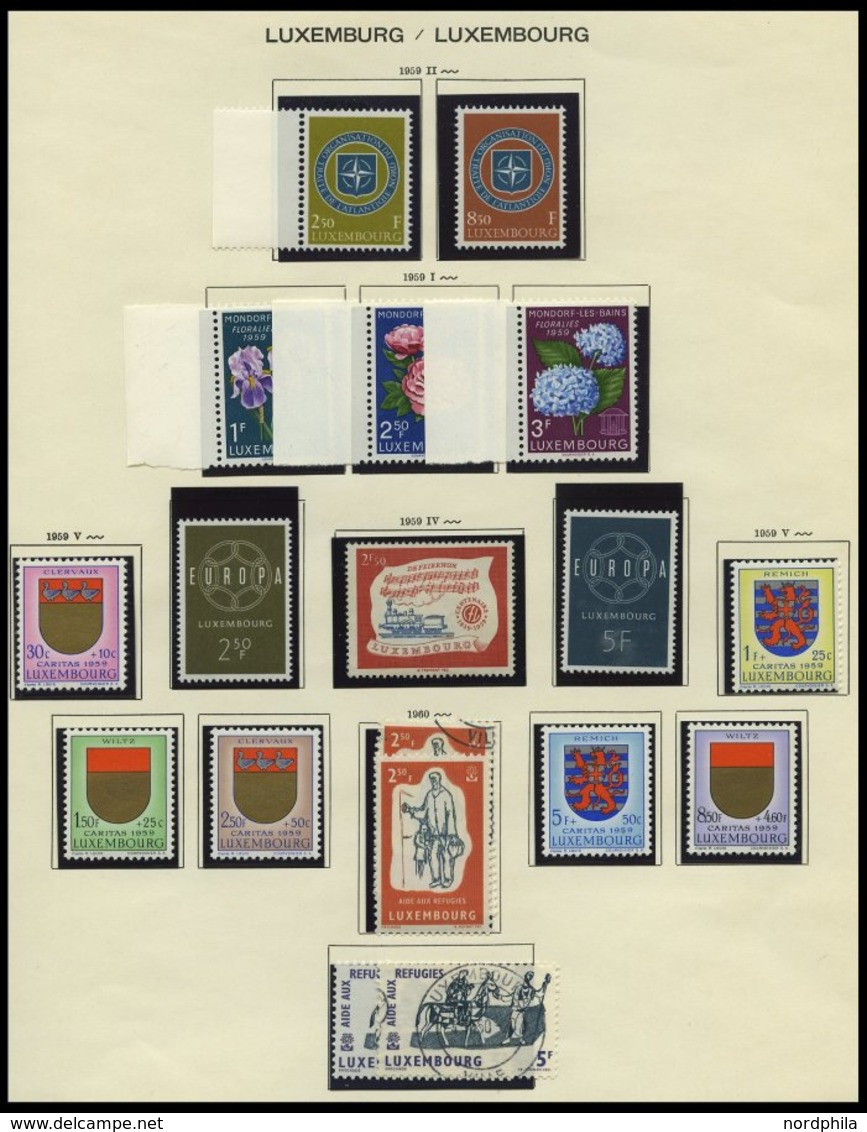 SAMMLUNGEN, LOTS **,o, *, 1945-60, Kleiner Sammlungsteil Mit Einigen Mittleren Ausgaben, Meist Pracht, Mi. Ca. 800.- - Collections