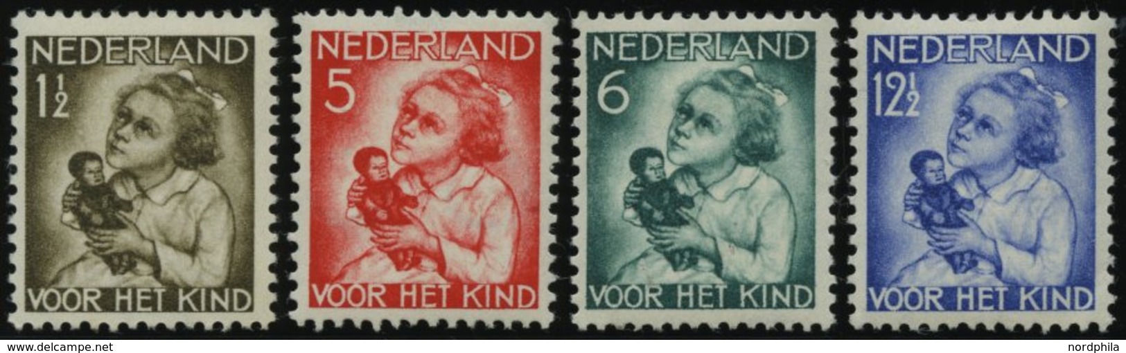 NIEDERLANDE 277-80 *, 1934, Voor Het Kind, Falzrest, Prachtsatz - Sonstige & Ohne Zuordnung