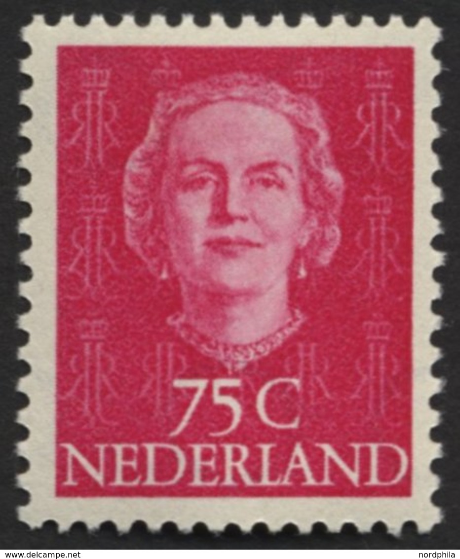 NIEDERLANDE 582 **, 1951, 75 C. Rot, Pracht, Mi. 110.- - Other & Unclassified