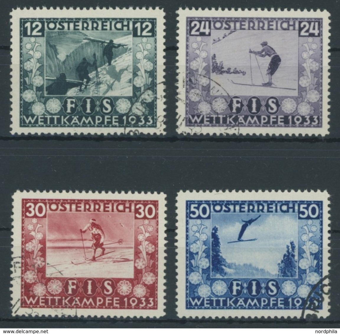 ÖSTERREICH 1918-1938 551-54 O, 1933, FIS I, Prachtsatz - Altri & Non Classificati