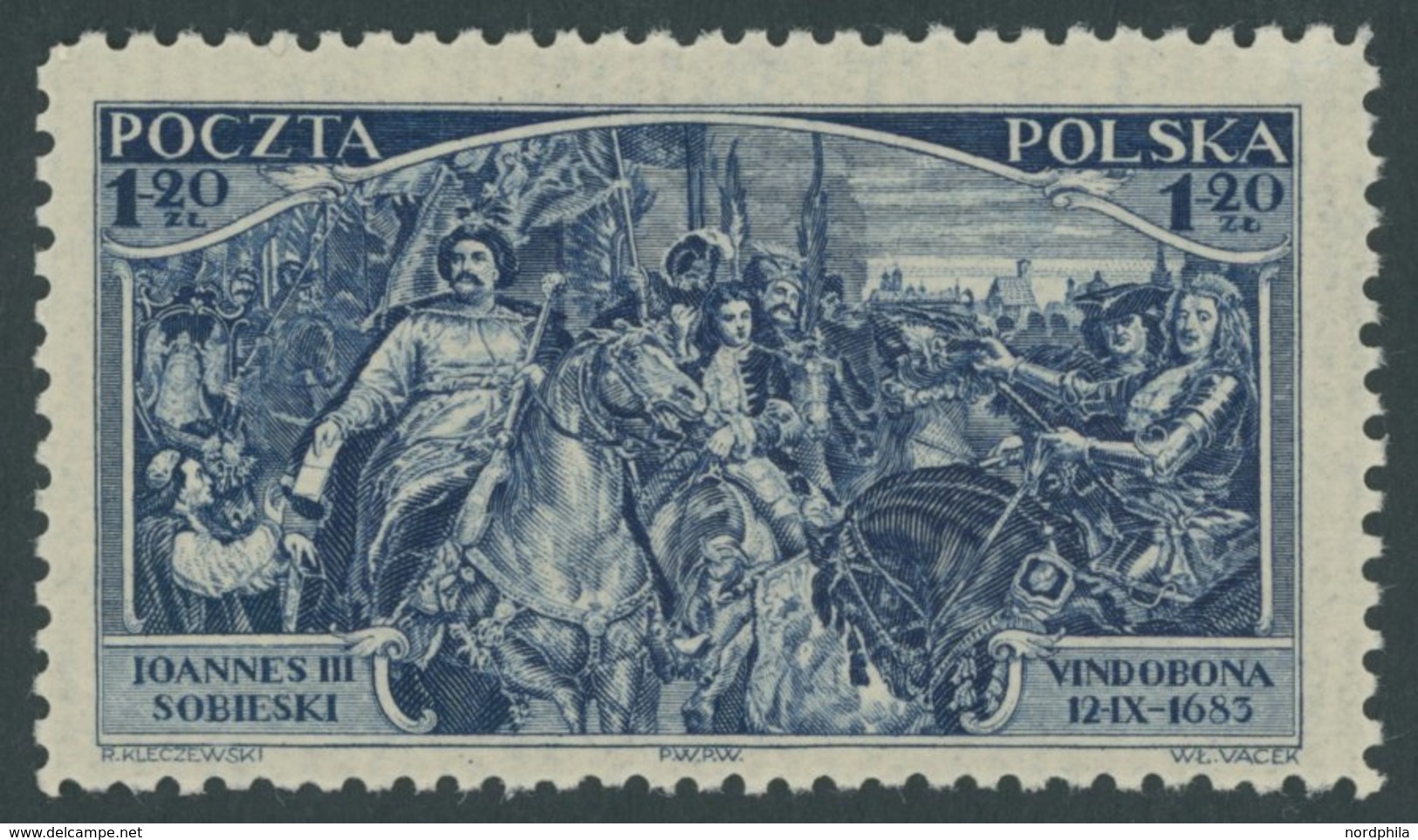 POLEN 283 **, 1933, 1.20 Zl. Befreiung Wiens, Postfrisch, Pracht, Mi. 80.- - Andere & Zonder Classificatie