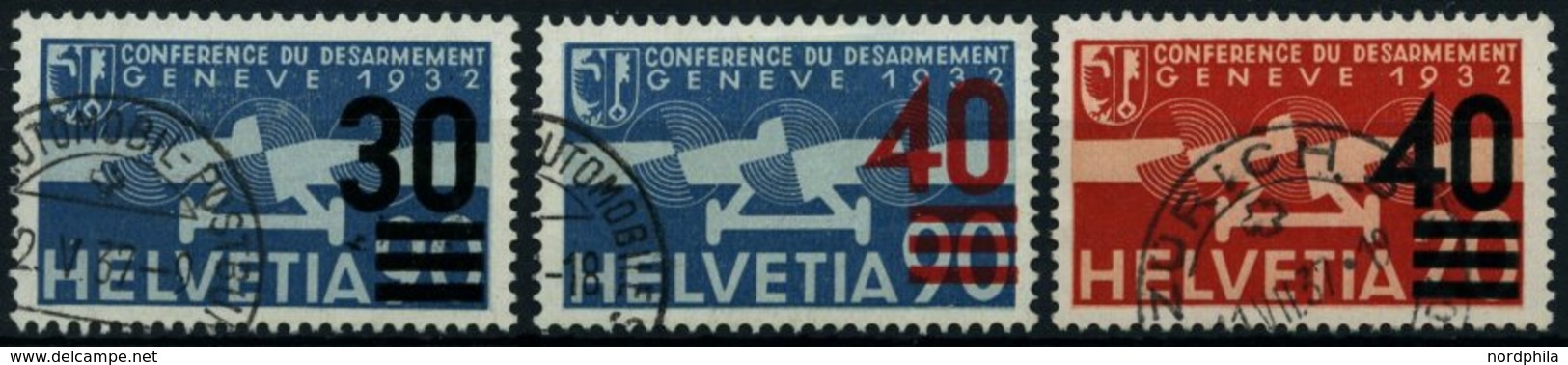 SCHWEIZ BUNDESPOST 291-93,310 O, 1936/7, Flugpostmarken, 4 Pachtwerte, Mi. 67.- - Sonstige & Ohne Zuordnung