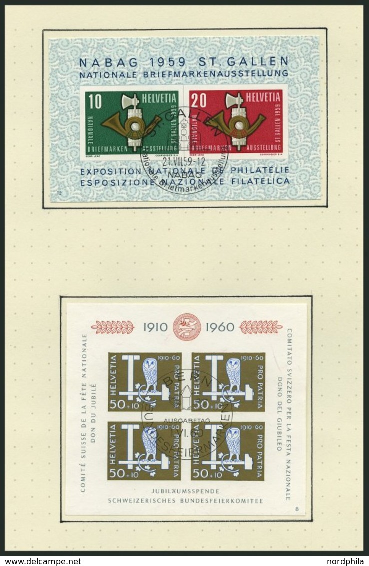 SAMMLUNGEN O, 1946-60, Sauberer Sammlungsteil Mit Vielen Kompletten Ausgaben, Fast Nur Prachterhaltung, Mi. Ca. 800.- - Lotes/Colecciones