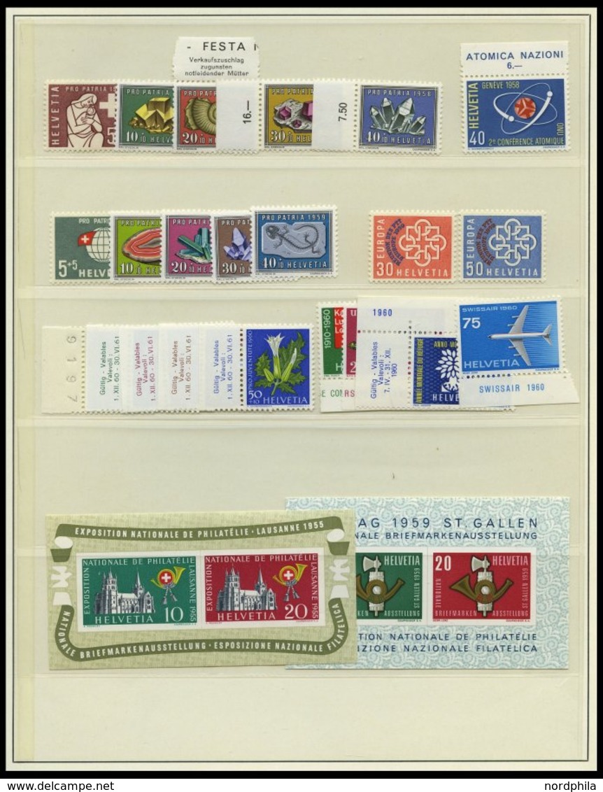 LOTS **, 1958-63, Kleines Lot Mit Block 15-17 Und Mi.Nr. 681/2, Pracht, Mi. über 250.- - Collections