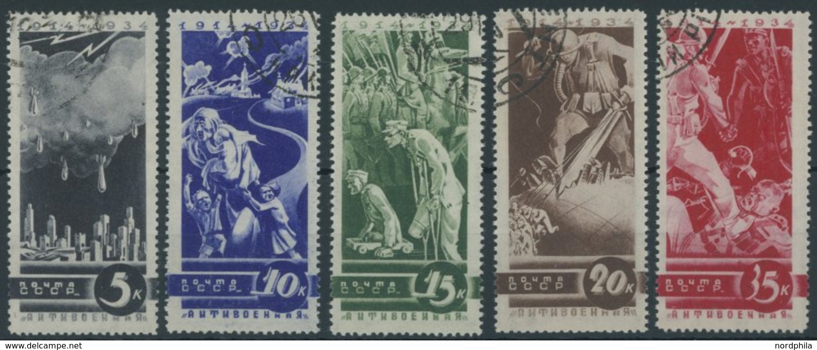 SOWJETUNION 494-98 O, 1935 Erster Weltkrieg, Pracht, Mi. 110.- - Altri & Non Classificati