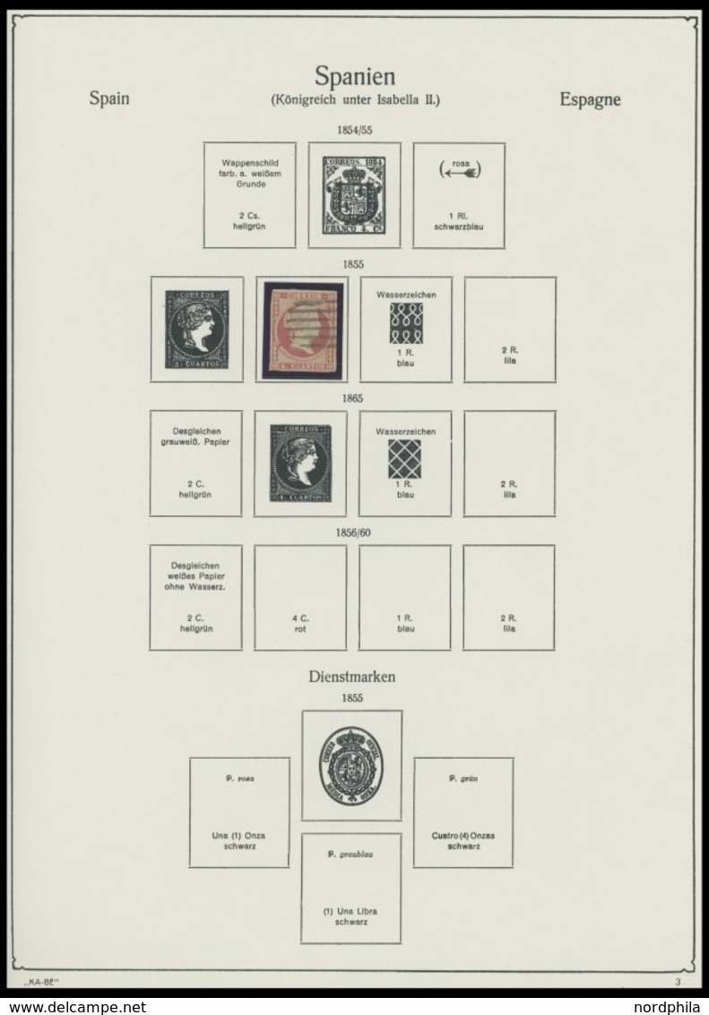SPANIEN **,o,* , Sammlung Spanien Von 1850-1953 Mit Einigen Mittleren Ausgaben, Fast Nur Prachterhaltung - Gebraucht
