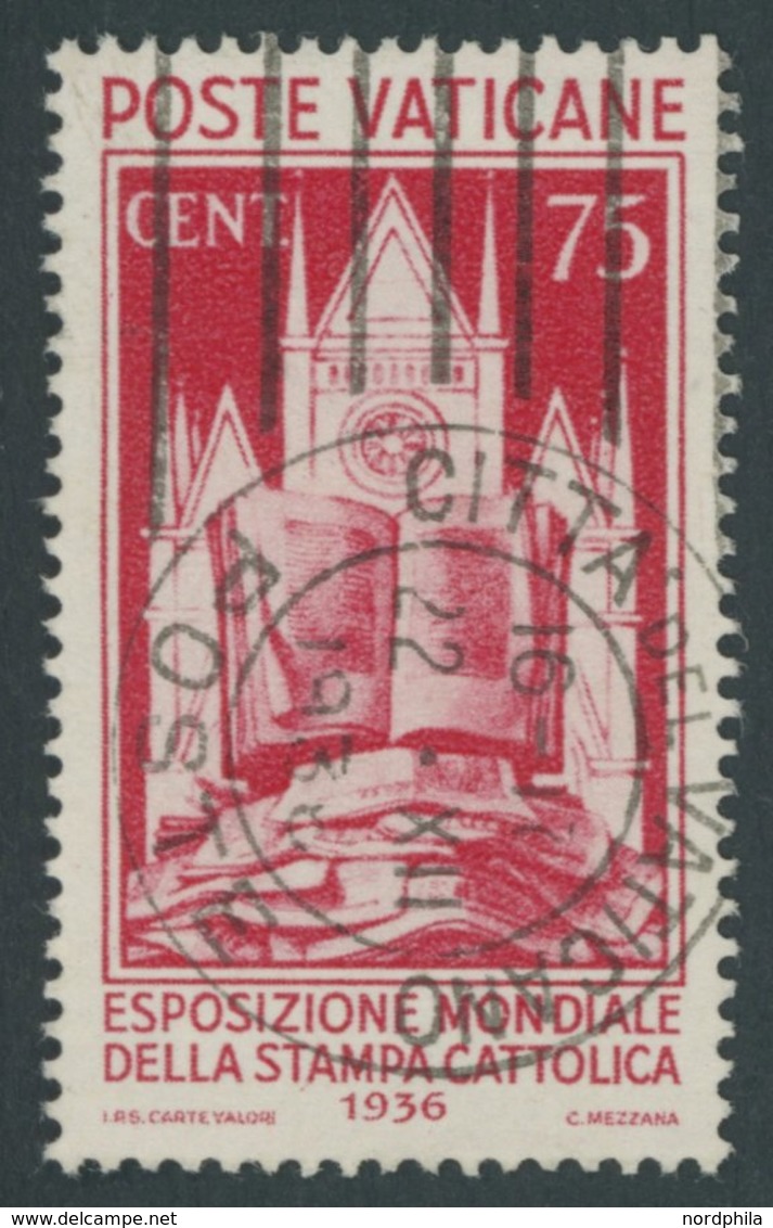 VATIKAN 55 O, 1936, 75 C. Katholische Presse, Pracht, Mi. 70.- - Otros & Sin Clasificación