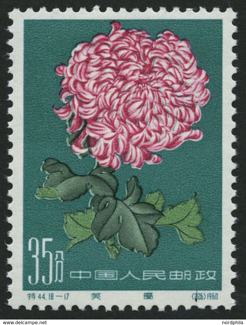 CHINA - VOLKSREPUBLIK 574 **, 1960, 35 F. Chrysanthemen, Pracht, Mi. 100.- - Ungebraucht
