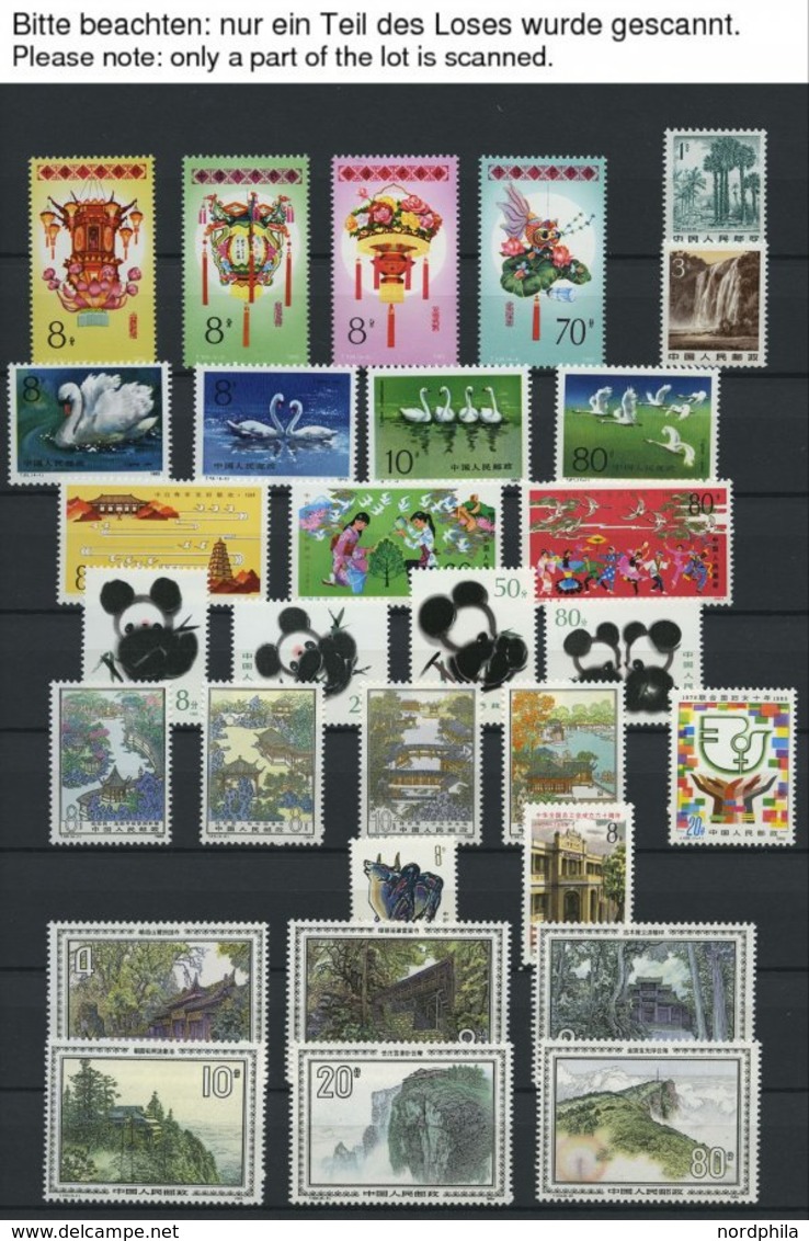 CHINA - VOLKSREPUBLIK **,o , 1984-2006, Reichhaltige, Meist Postfrische Partie China Volksrepublik Mit Vielen Mittleren  - Unused Stamps
