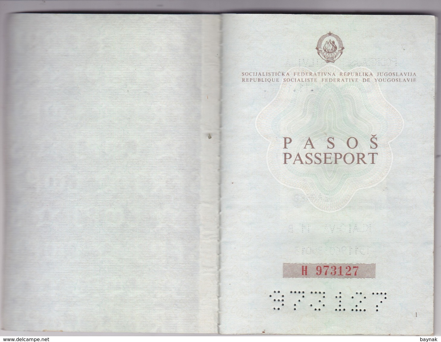 P26  --  SFR YUGOSLAVIA   ---  PASSPORT  --  LADY PHOTO --   1986 - Historische Dokumente