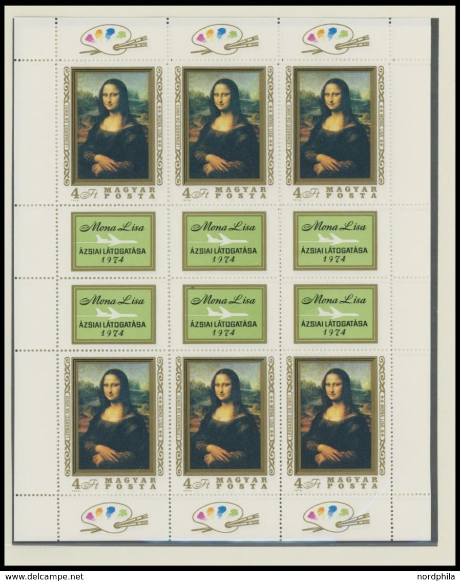 SLG., LOTS EUROPA **,Brief , 1953-75, Sammlung Von 70 Verschiedenen Postfrischen Blocks, Kleinbogen Und Schwarzdrucken E - Otros - Europa