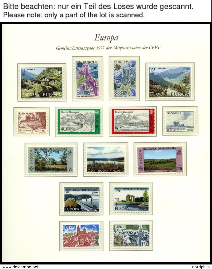 EUROPA UNION **, 1977, Landschaften, Kompletter Jahrgang, Pracht, Mi. 143.80 - Colecciones