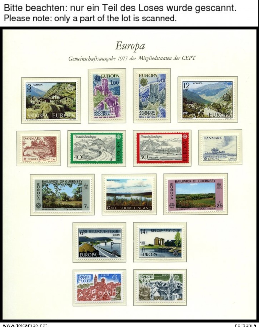 EUROPA UNION **, 1977, Landschaften, Kompletter Jahrgang, Pracht, Mi. 143.80 - Verzamelingen