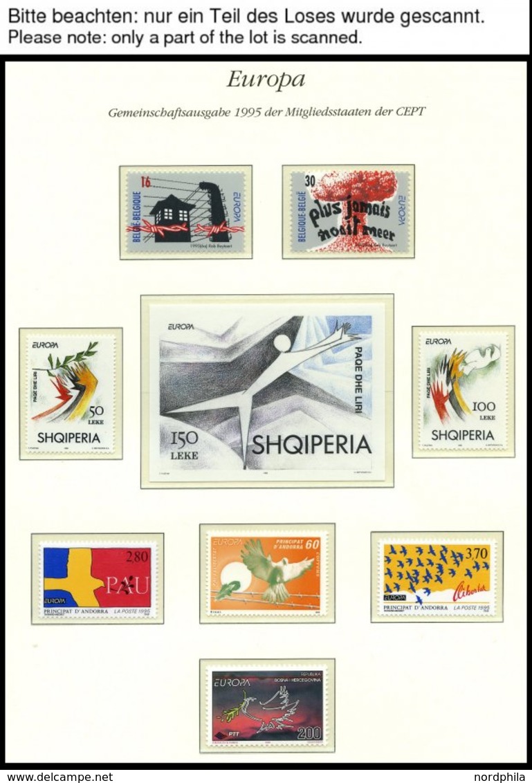 EUROPA UNION **, 1995, Frieden Und Freiheit, Kompletter Jahrgang, Pracht, Mi. 222.60 - Colecciones