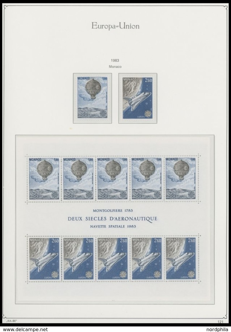 EUROPA UNION **, Komplette Postfrische Sammlung Gemeinschaftsausgaben Von 1956-88 Ohne Andorra 1972 In 3 KA-BE Falzlosal - Colecciones