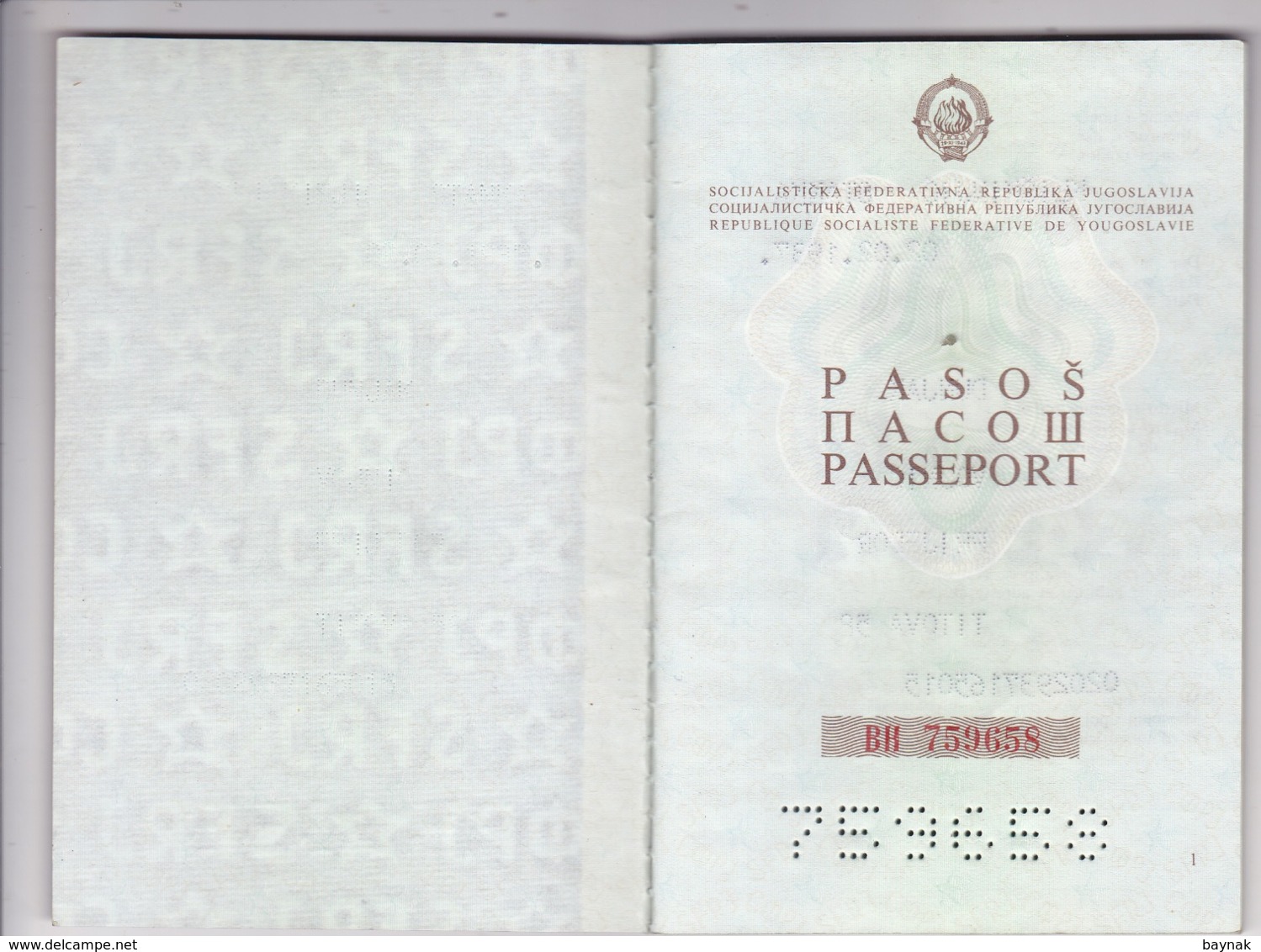 P2  --  SFR YUGOSLAVIA   ---  PASSPORT  --  LADY PHOTO --   1986 - Historische Dokumente