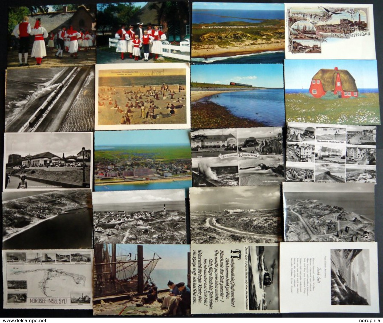 DEUTSCHLAND ETC. SYLT, Ca. 80 Verschiedene, Meist Farbige Ansichtskarten Von Ca. 1955-90 - Andere & Zonder Classificatie