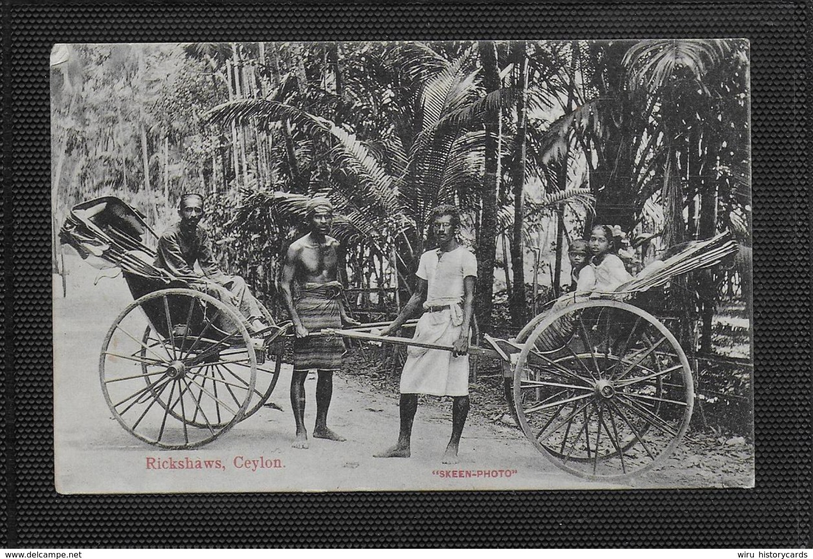 AK 0359  Rickshaws ( Ceylon ) - Skeen-Photo Ca. Um 1910 - Asia