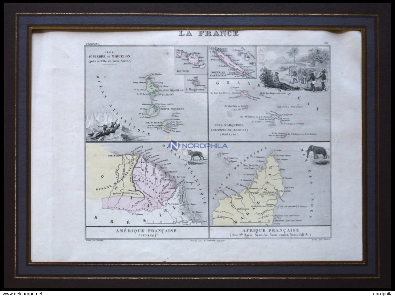 Die Inseln St. Pierre Und Miquelon Im Atlantischen Ocean, Die Inseln Marquises (Neu Kaledonien), Französisch Guayana, Ma - Otros & Sin Clasificación