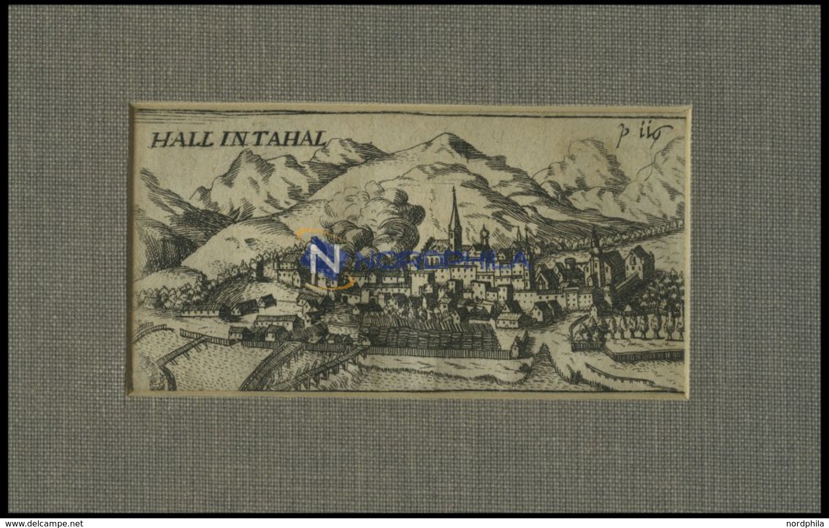 HALL, Gesamtansicht, Kupferstich Von Hoffmann Von 1685 - Lithographien