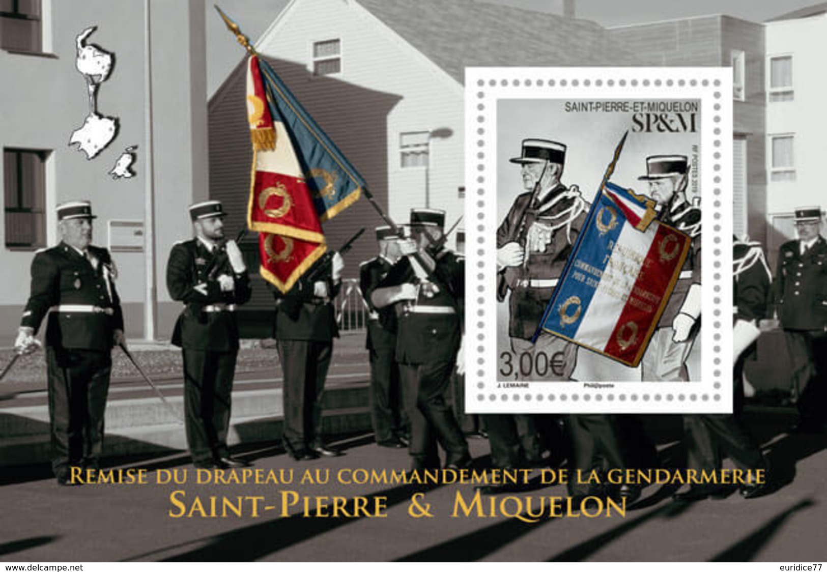 Saint Pierre & Miquelon 2019 - Bloc Drapeau De La Gendarmerie - Ongebruikt