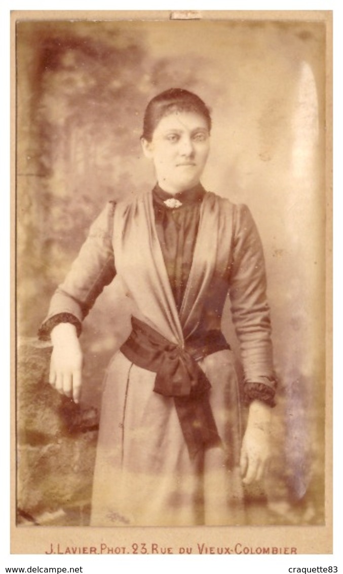 CDV   JEUNE FEMME PH. J. LAVIER  PARIS - Anonyme Personen