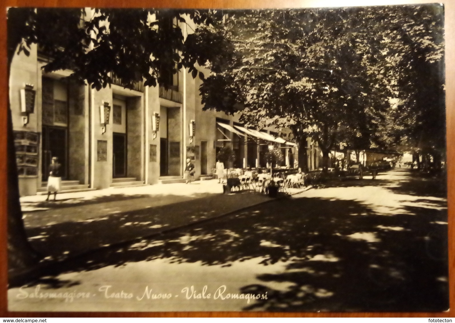 Salsomaggiore - Teatro Nuovo - Viale Romagnosi - Viaggiata 1958 - Parma