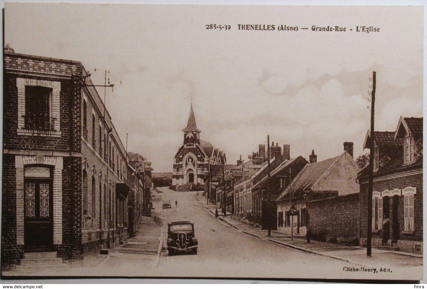 02 Aisne - THENELLES - Grande-Rue - L'église       /2f - Andere & Zonder Classificatie