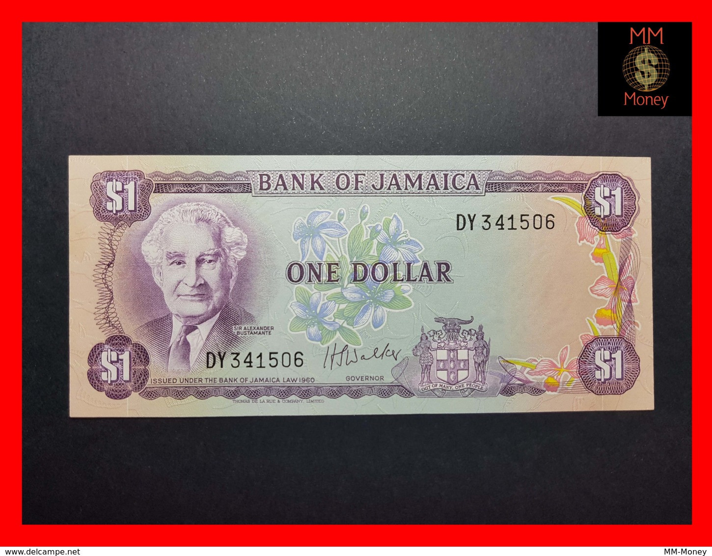 JAMAICA 1 Dollar 1976 P. 59 B  UNC - - Giamaica