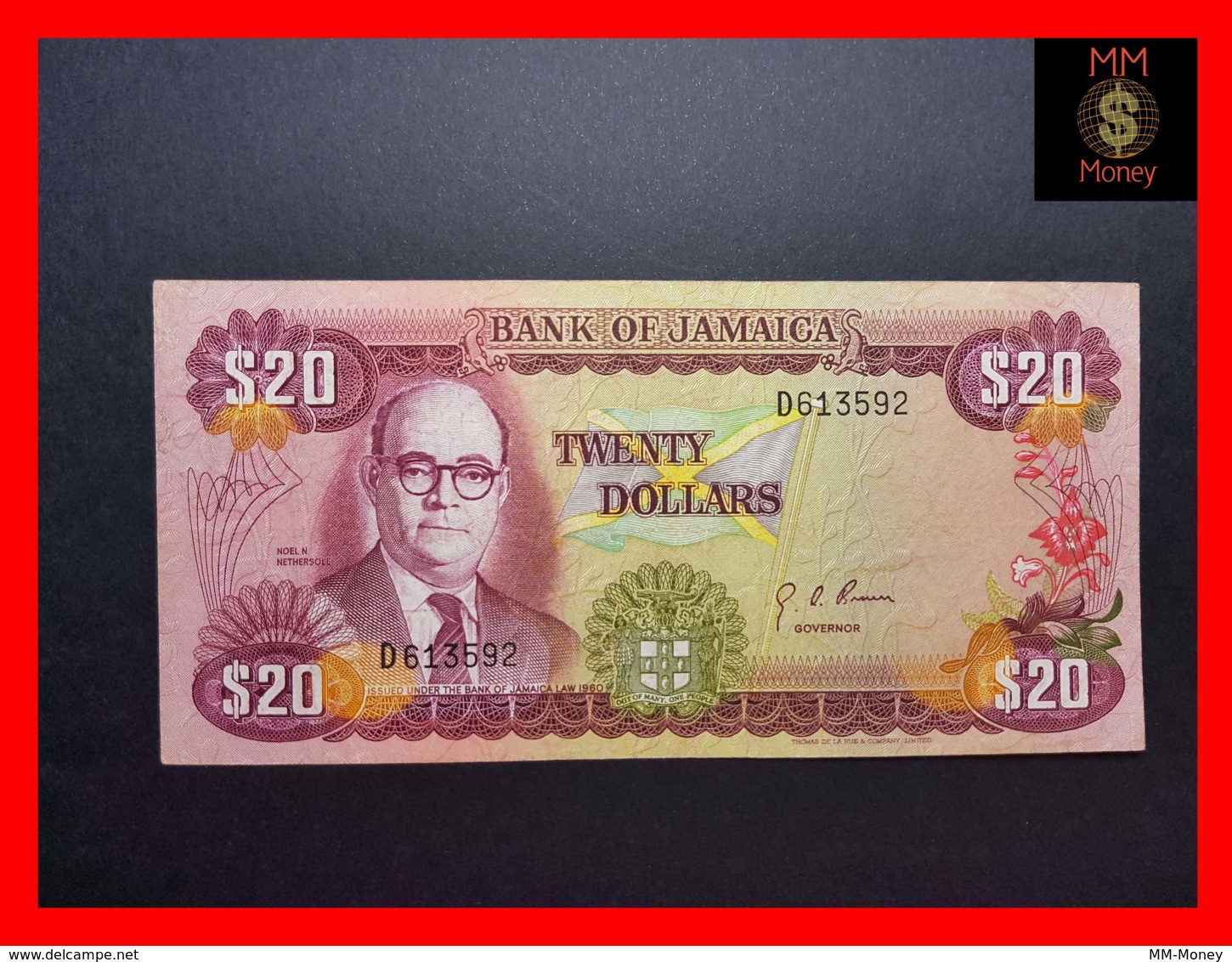 JAMAICA 20 Dollars 1977  P. 63   VF - Jamaica