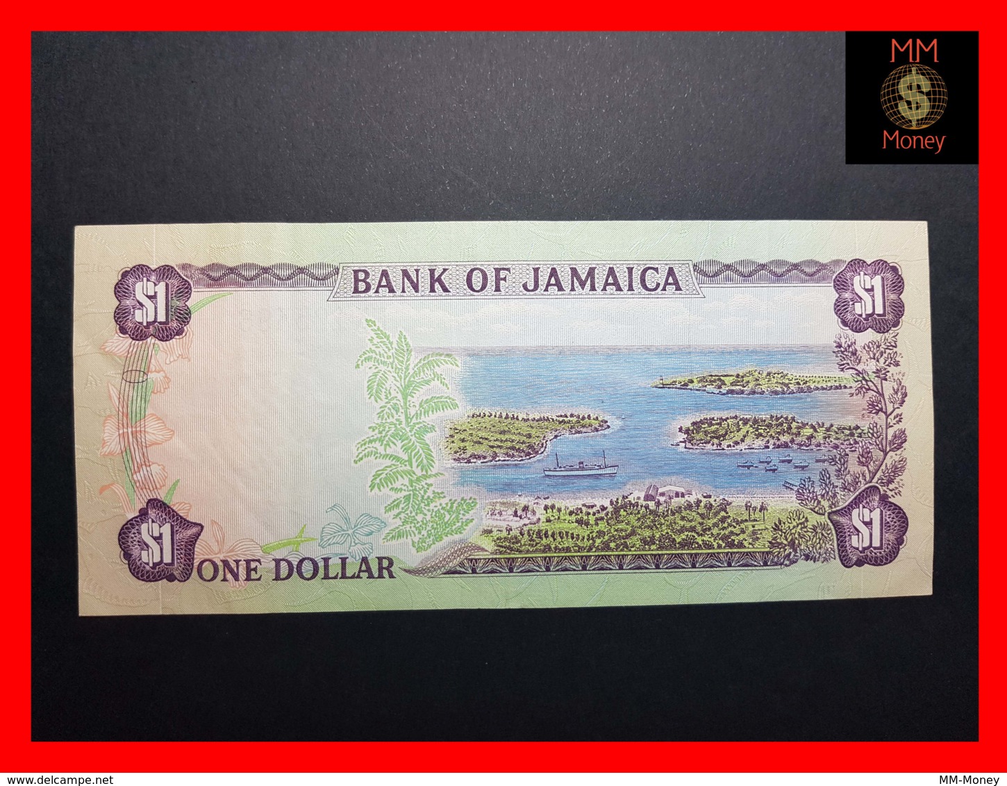 JAMAICA 1 $ 1982 P. 64 A  VF + \ XF - Jamaique