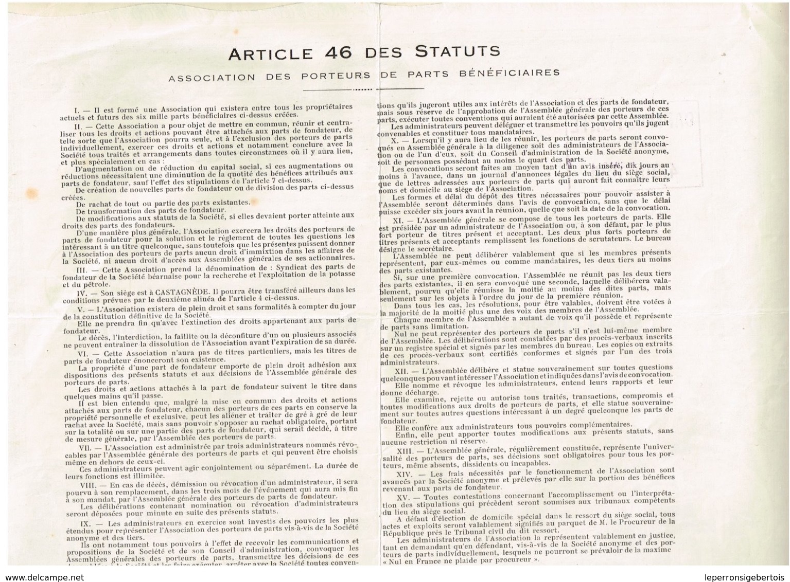 Titre Ancien - Société Béarnaise Pour La Recherche Et L'Exploitation De La Potasse Et Du Pétrole - Titre De 1926 - Déco - Aardolie