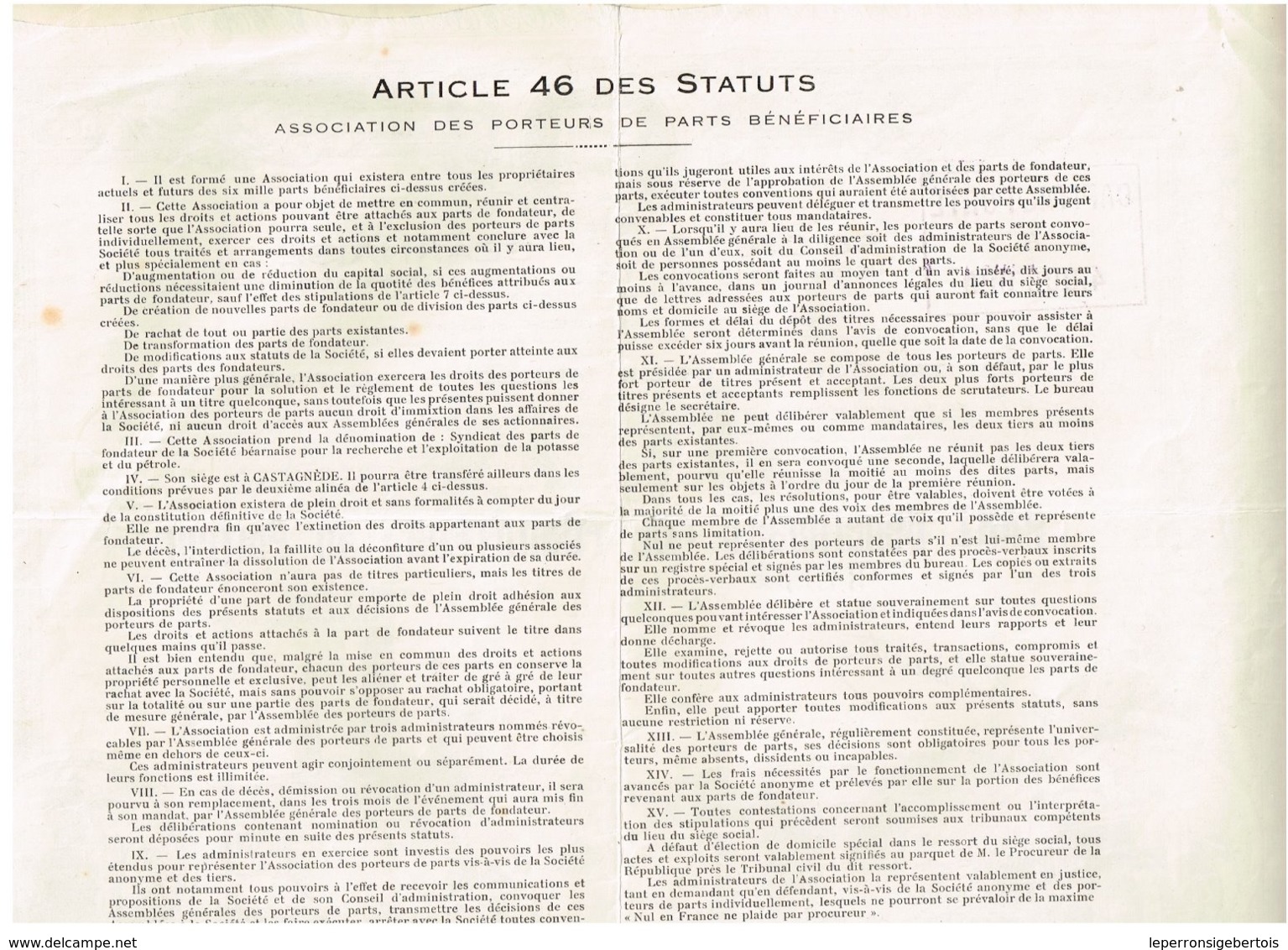 Titre Ancien - Société Béarnaise Pour La Recherche Et L'Exploitation De La Potasse Et Du Pétrole - Titre De 1926 - Déco - Pétrole