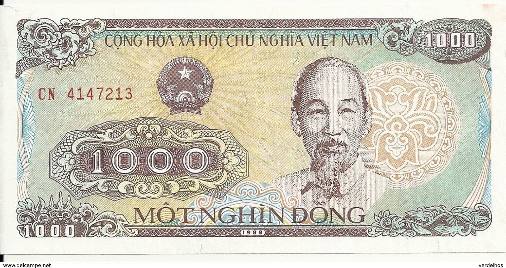 VIET NAM 1000 DONG 1988 UNC P 106 - Vietnam