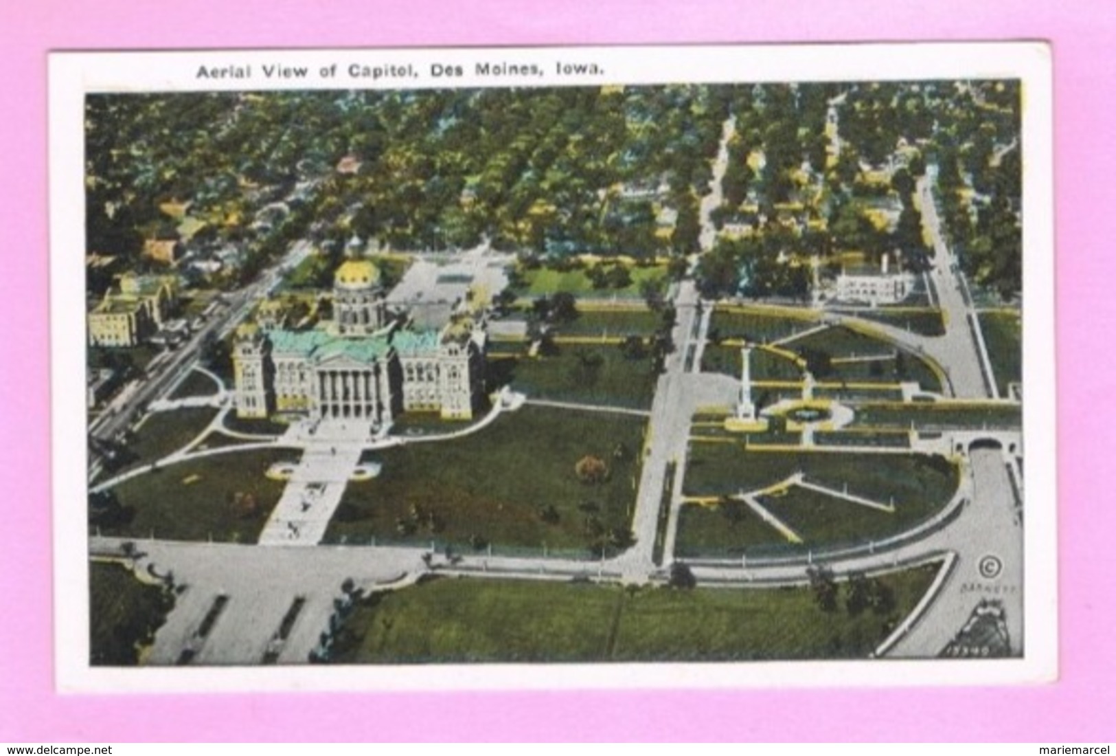 U.S.A. IOWA. CEDAR RAPIDS. AERIAL VIEW OF CAPITOL, DES MOINES - Cedar Rapids