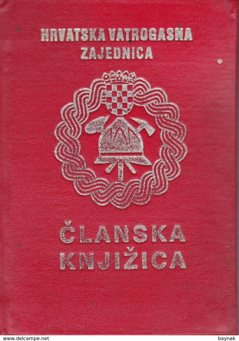 Q109  --  CROATIA  --  CROATIAN  FIREFIGHTER ASSOCIATION  -  SAPEUR - POMPIER  --  YOUTH MEMBER CARD  - RARE!!! --  GIRL - Historische Dokumente