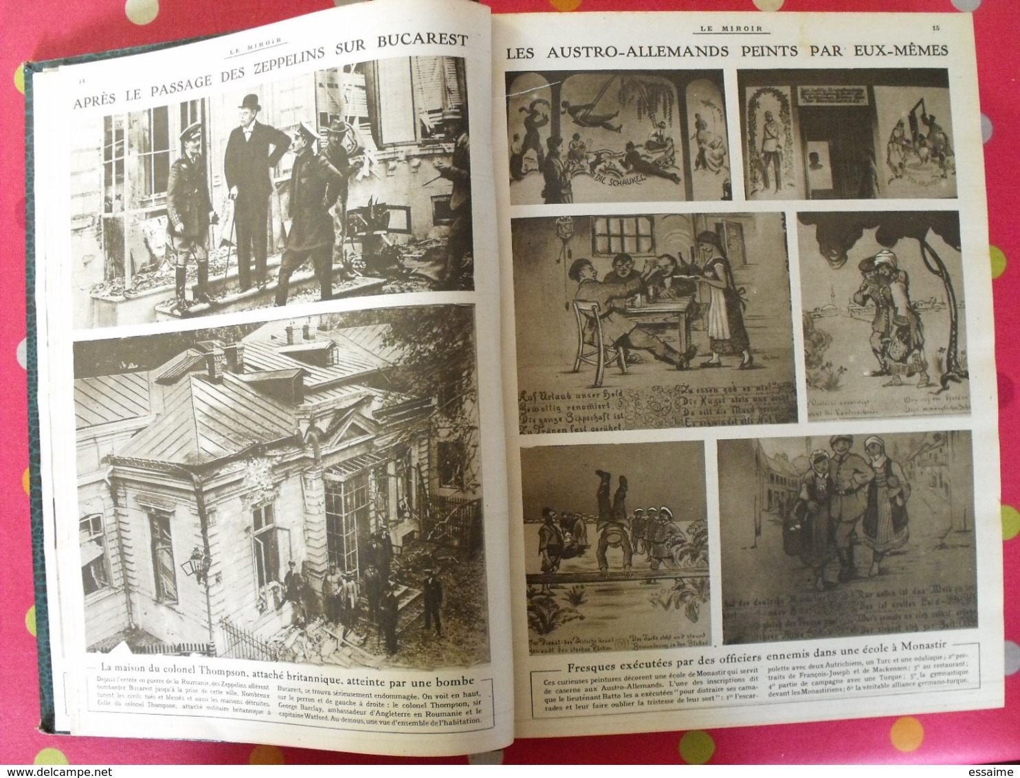 Le miroir. année complète 1917. 52 numéros. la guerre 14-18 très illustrée. recueil reliure. révolution russe