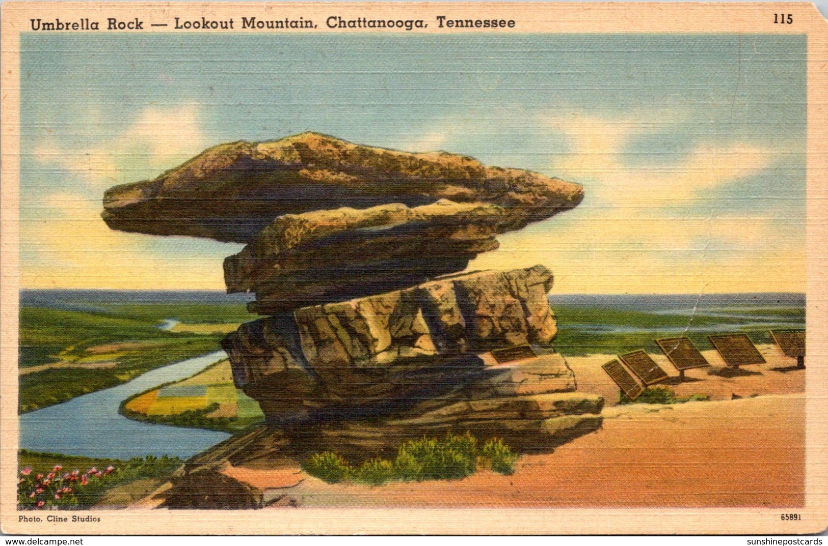 Tennessee Chattanooga Lookout Mountain Umbrella Rock 1946 - Chattanooga