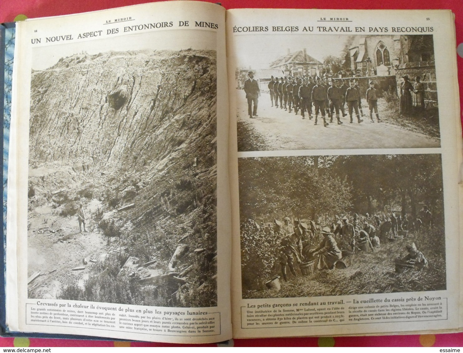 Le Miroir. 2ème Semestre 1917. 22 Numéros. La Guerre 14-18 Très Illustrée. Recueil, Reliure. Révolution Russe - Guerre 1914-18