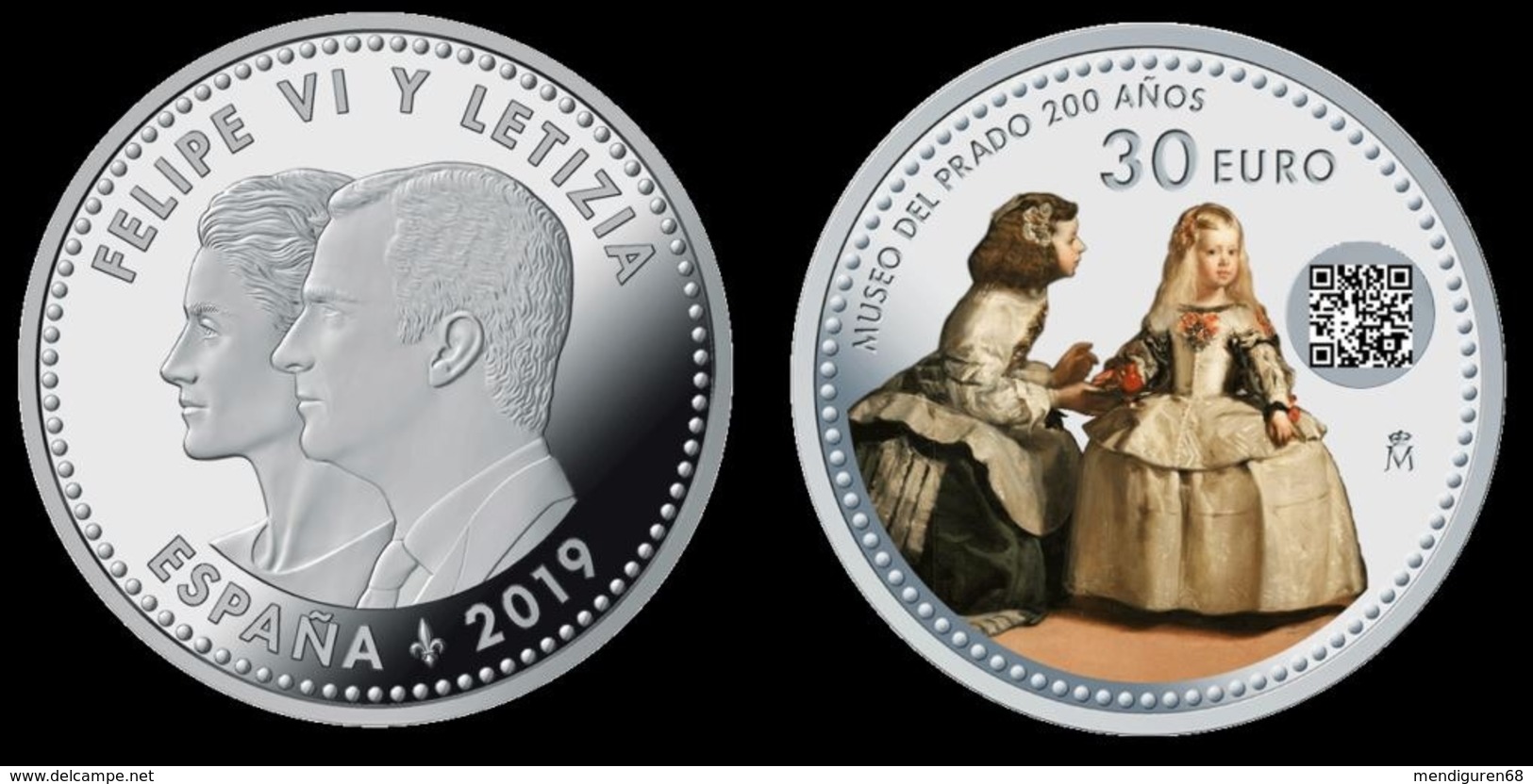 ESPAGNE SPAIN SPANIEN ESPAÑA 2019 BICENTENARY OF THE EL PRADO MUSEUM - LAS MENINAS OF VELAZQUEZ 30€ SC UNC - Sets Sin Usar &  Sets De Prueba