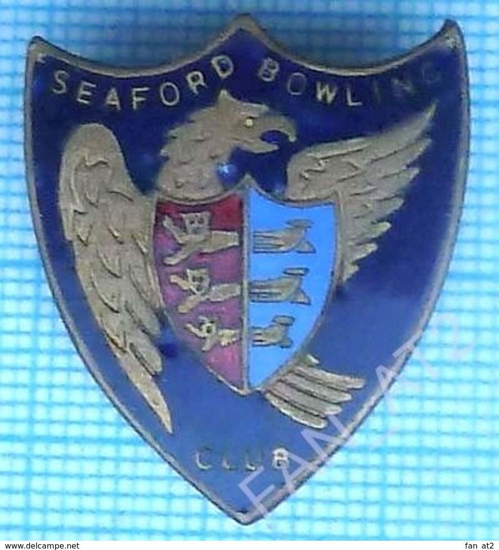 England  / Badge / Bowling Club SEAFORD 1960-70s - Bowling