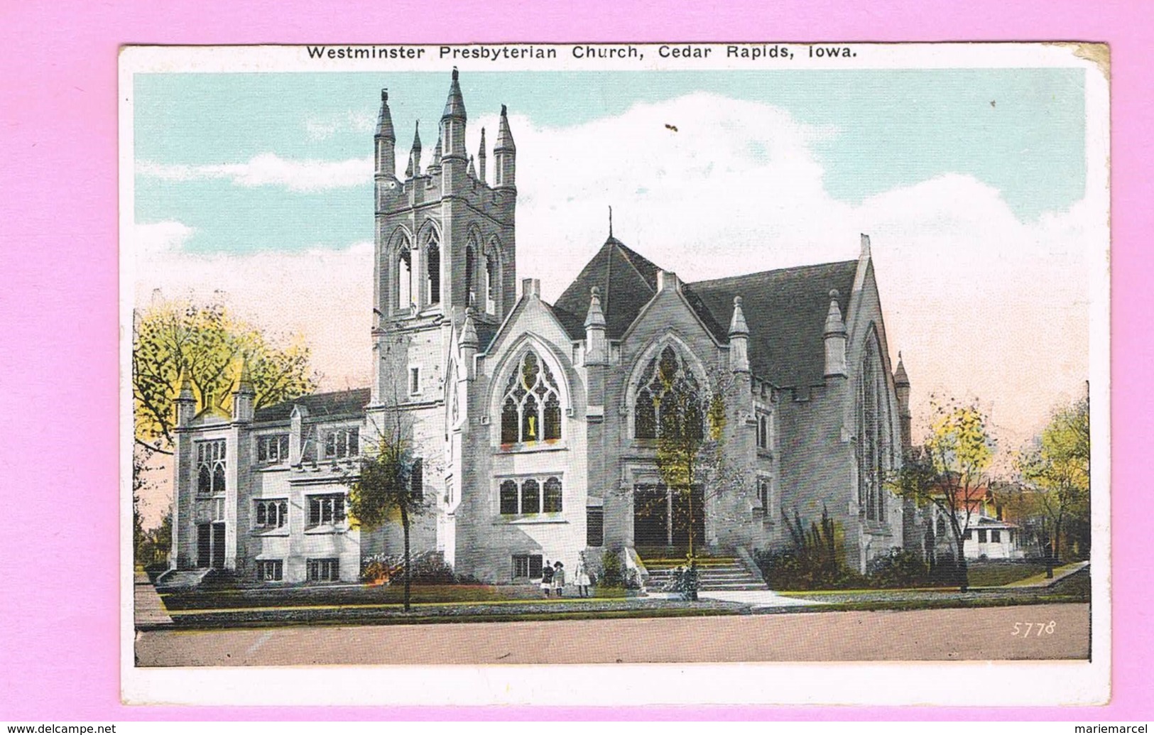 U.S.A. IOWA. CEDAR RAPIDS.   WESTMINSTER PRESBYTERIAN CHURCH. - Cedar Rapids