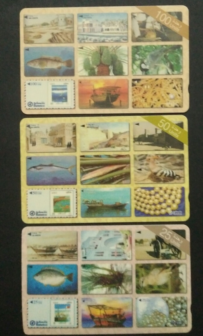 Bahrain Telephone Card 3 Different - Bahrein