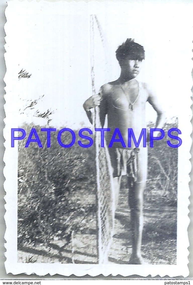 123896 ARGENTINA COSTUMES NATIVE INDIO MATACO 9.5 X 6.5 CM PHOTO NO POSTAL POSTCARD - Argentinien