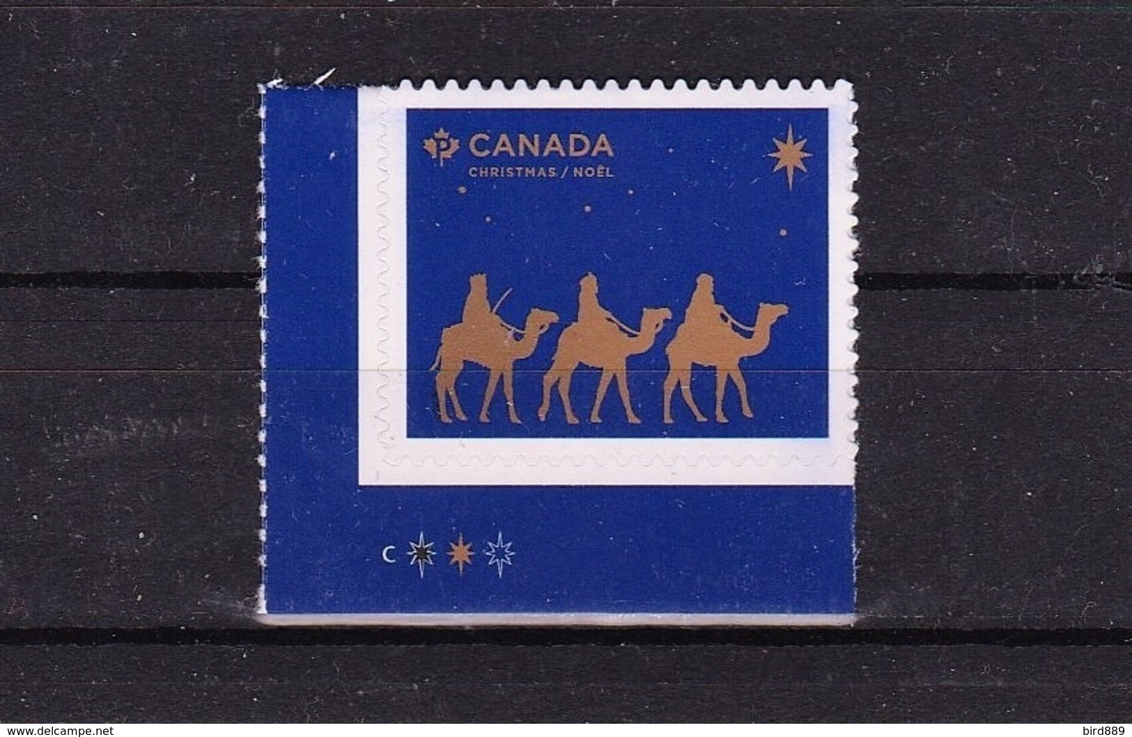 2019 Canada Christmas Noel The Magi Single Stamp From Booklet Bottom Left Corner MNH - Postzegels