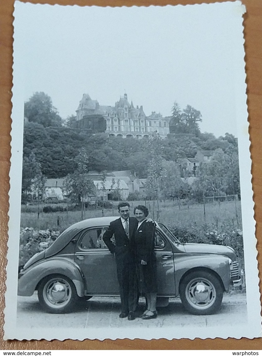 PHOTO ORIGINALE _ VINTAGE SNAPSHOT : RENAULT 4 Cv _ AUTOMOBILE _ SCENE De VIE - Automobile