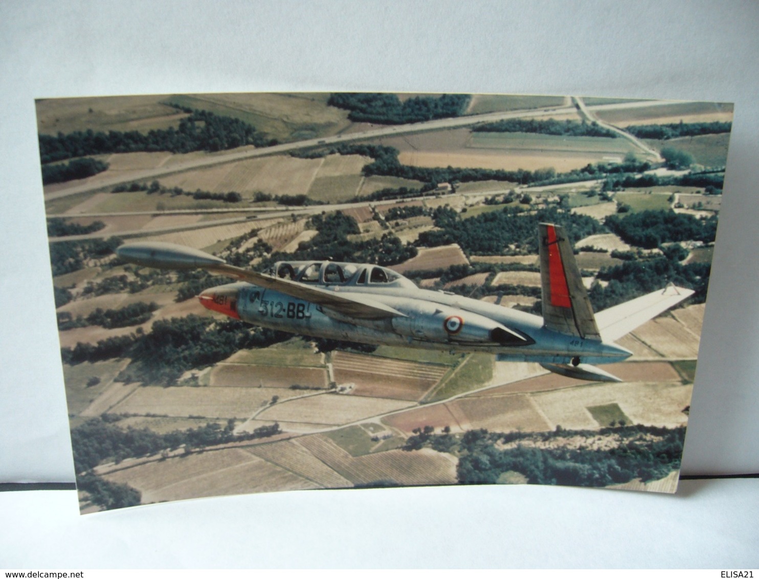 PHOTO COULEUR FOUGA MAGISTER  Aerospatiale-Potez Avion D'entraînement Et D'attaque Au Sol Premier Vol 23 Juillet 1952 - Ohne Zuordnung